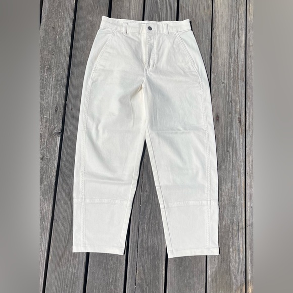 Everlane The Utility Barrel Pant - Bone (8) - Picture 3 of 6